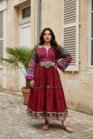 Vintage Afghan Dress