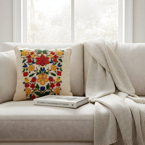 Handmade Beadwork Cushion Cover