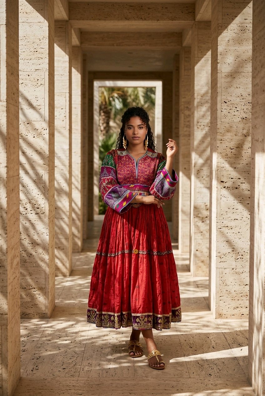 Vintage Afghan Dress