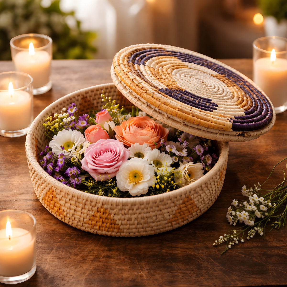 Natural Handwoven Storage Basket