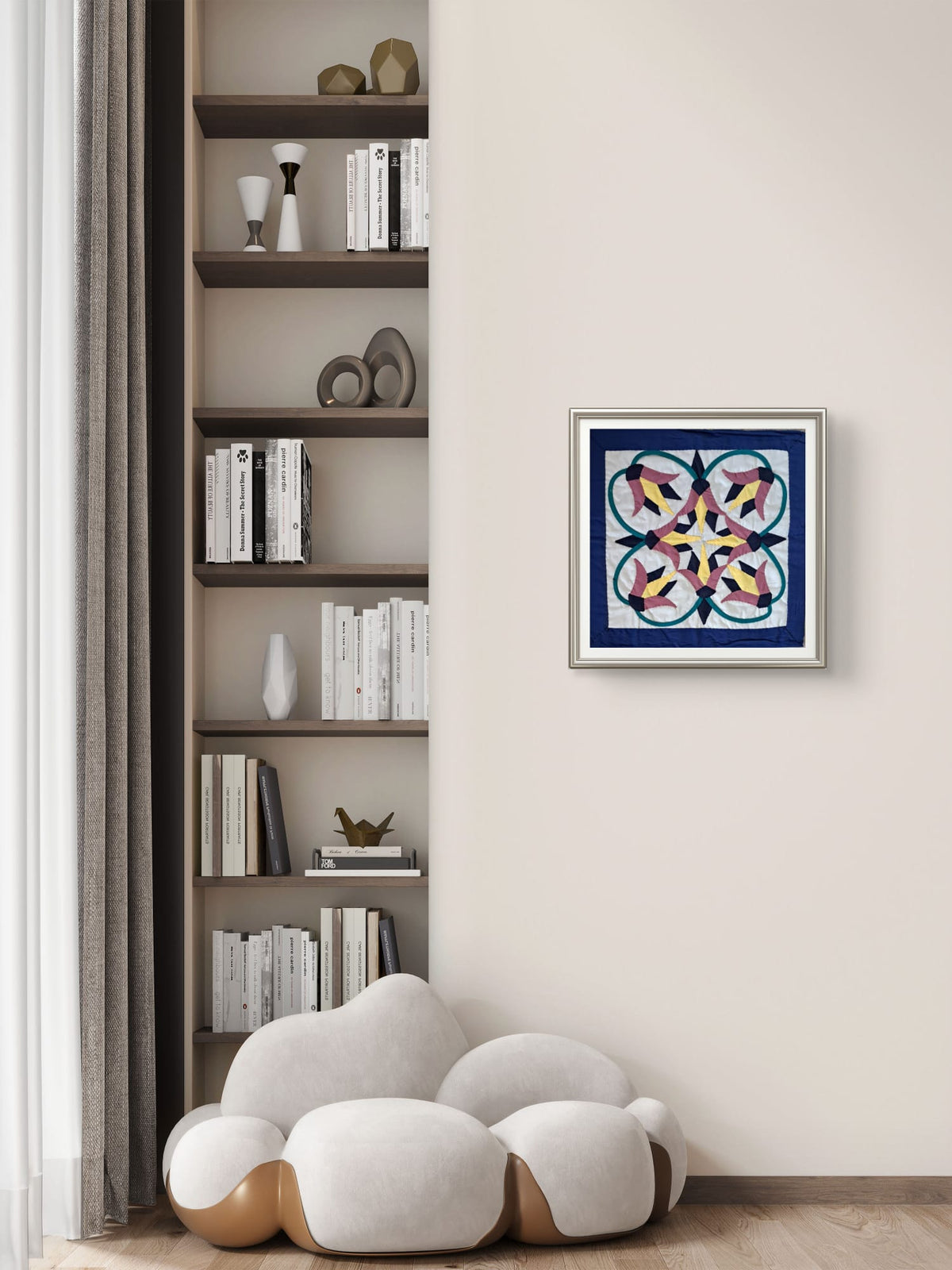 Hand-Stitched Khayamiya Art — Cushion Cover &amp; Wall Hanging