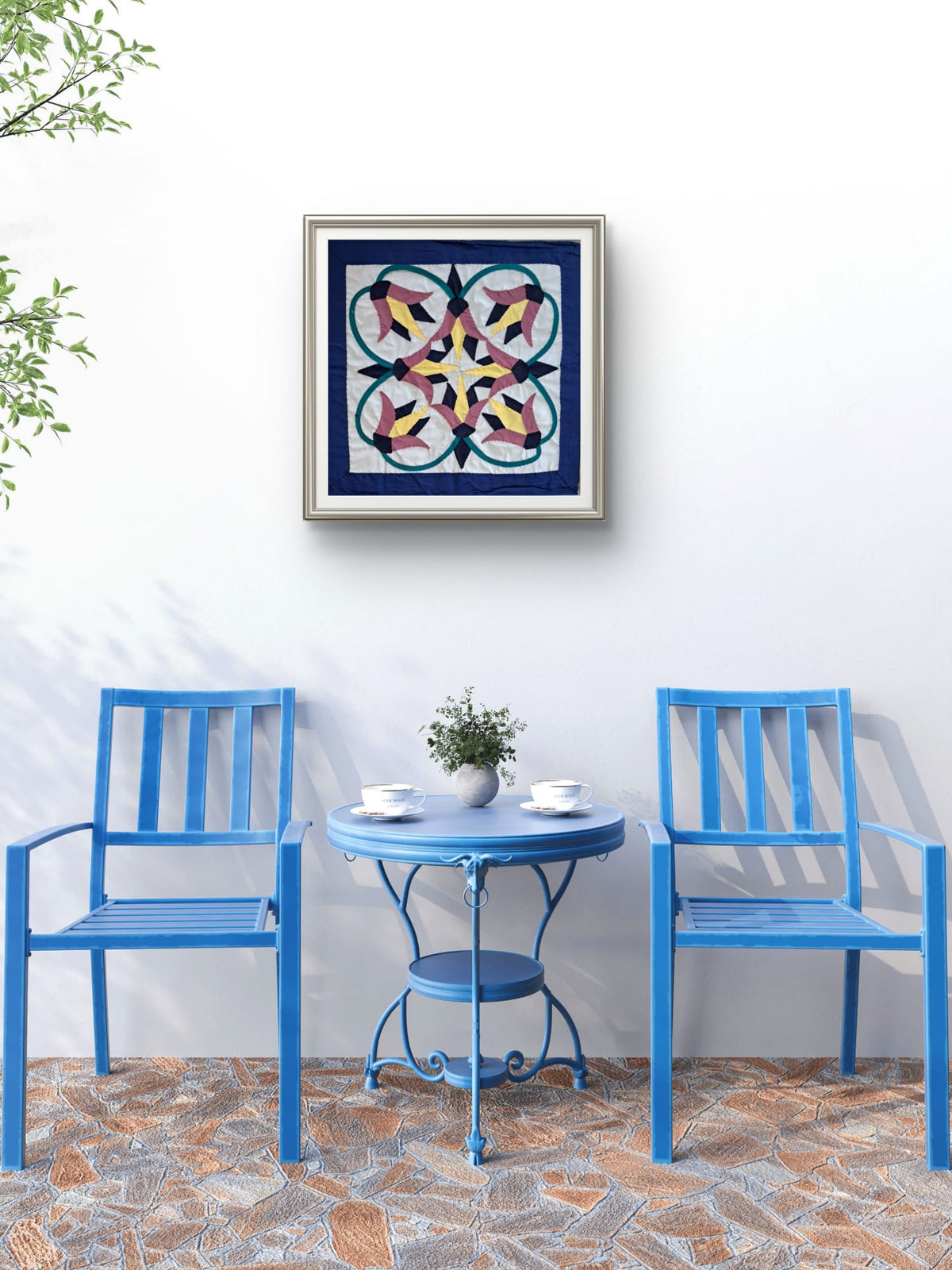 Hand-Stitched Khayamiya Art — Cushion Cover &amp; Wall Hanging