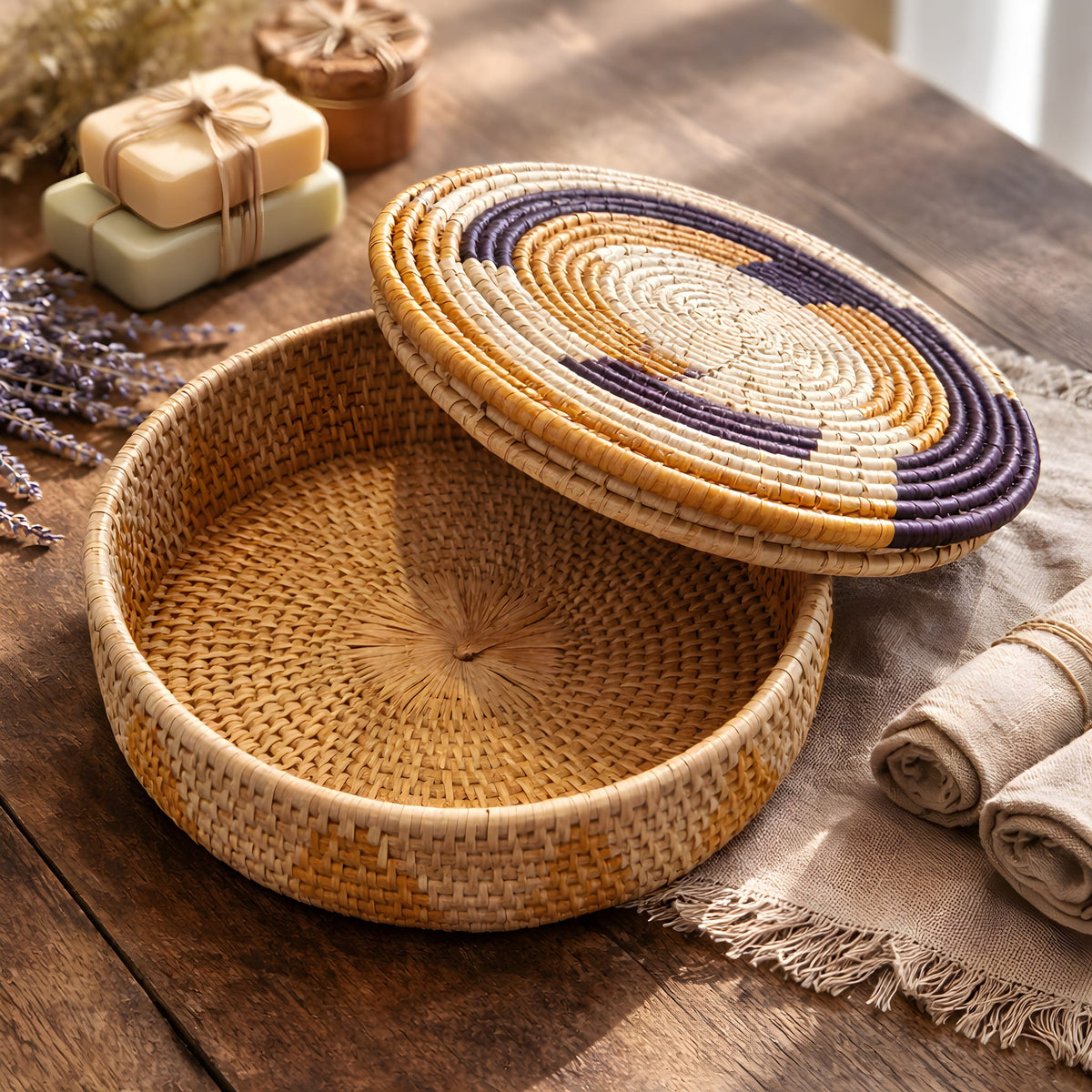 Natural Handwoven Storage Basket
