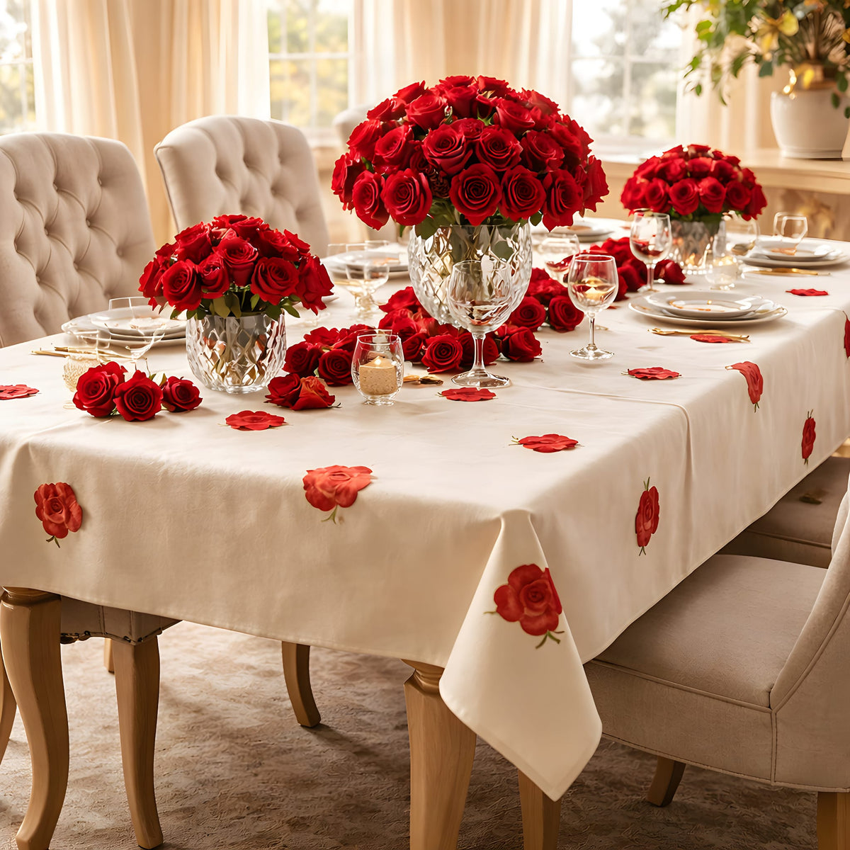 Hand painted Table Cloth